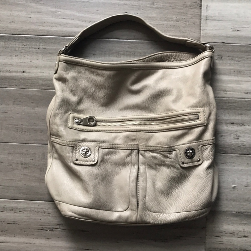 Marc By Marc Jacobs Gray Leather Large Hobo